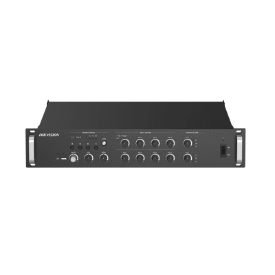 Amplificador de Red 500 Watts / Tareas en Tiempo Real y Programadas / Audio 2-Canales Mezcla Salida / Protección de Cortocircuito y Sobrecorriente / Entrada de Audio Múltiple / Plásticos de Ingeniería Alto-Resistencia