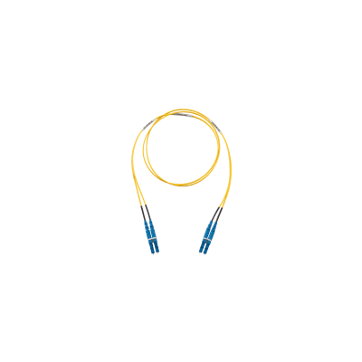 Jumper de Fibra Optica Monomodo 9/125 OS2, LC-LC Duplex, LSZH (Cero Halógenos), Color Amarillo, 1 Metro