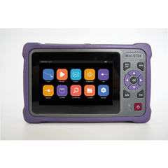 OTDR Touch para Pruebas en los Enlaces de Fibra Óptica Multimodo / Longitudes de onda  850nm y 1300nm / Función VFL 10mW / Función OPM / Función de Mapeo de cables de Red RJ45 / Recargable / Distancia de prueba de hasta 2