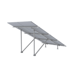 Montaje para Panel Solar 2X2, Riel 5 de 2700mm para Módulos con Espesor de 30-35mm, Vel. de Viento Máx. 136km/h