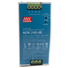 Fuente de Poder Industrial / 240 Watts / Salida 48 VCD / 5 Amp / Montaje Riel Din