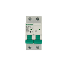 Protección Térmica/ Interruptor 2P, 40 A,  Corriente Alterna 400Vca para Aplicación Fotovoltaica Montaje Riel DIN