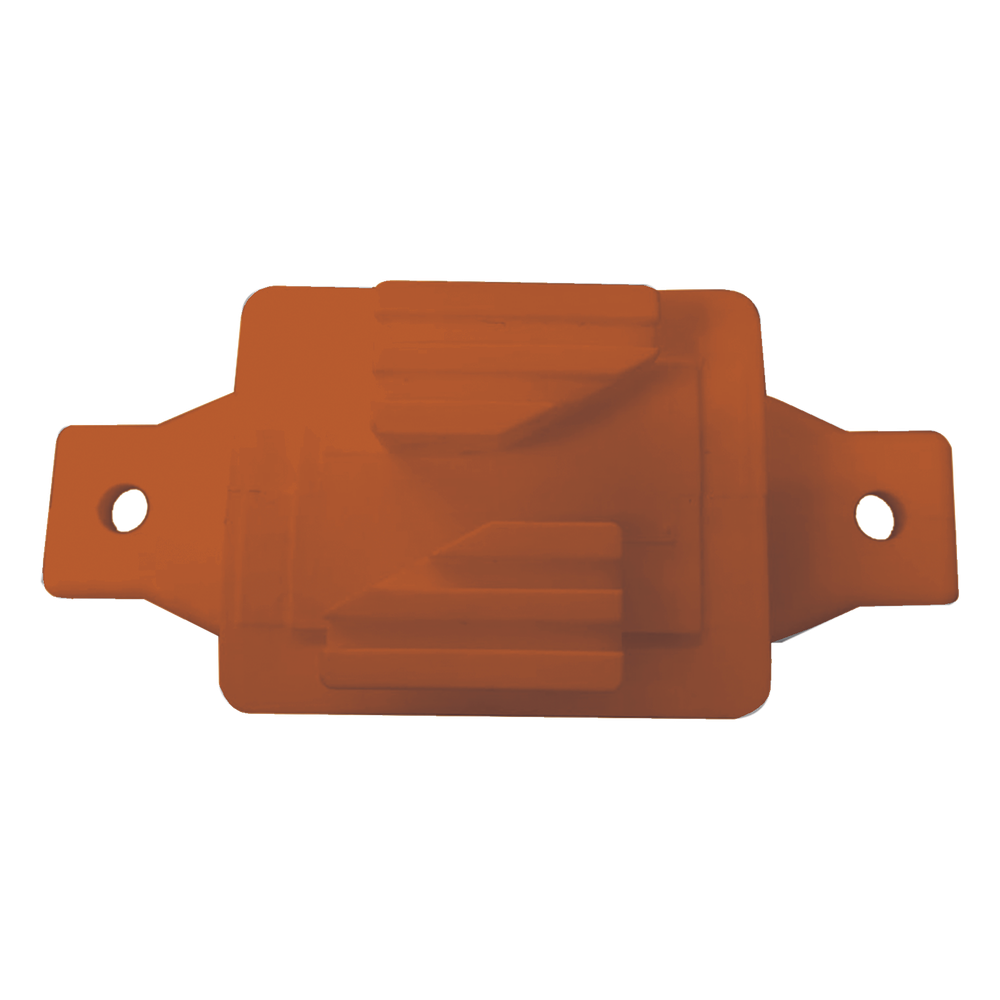 Aislador de Paso Naranja Reforzado para Cercos Eléctricos / Aislamiento hasta 18 kV / Resistente a Clima Extremo / Polipropileno y Policarbonato