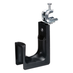 Sujetador STRONGHOLD tipo J (J-Hook), Con Abrazadera de Tornillo para Montaje, Hasta 46 Cables Cat6, Nylon 6.6, Color Negro, 1 pieza