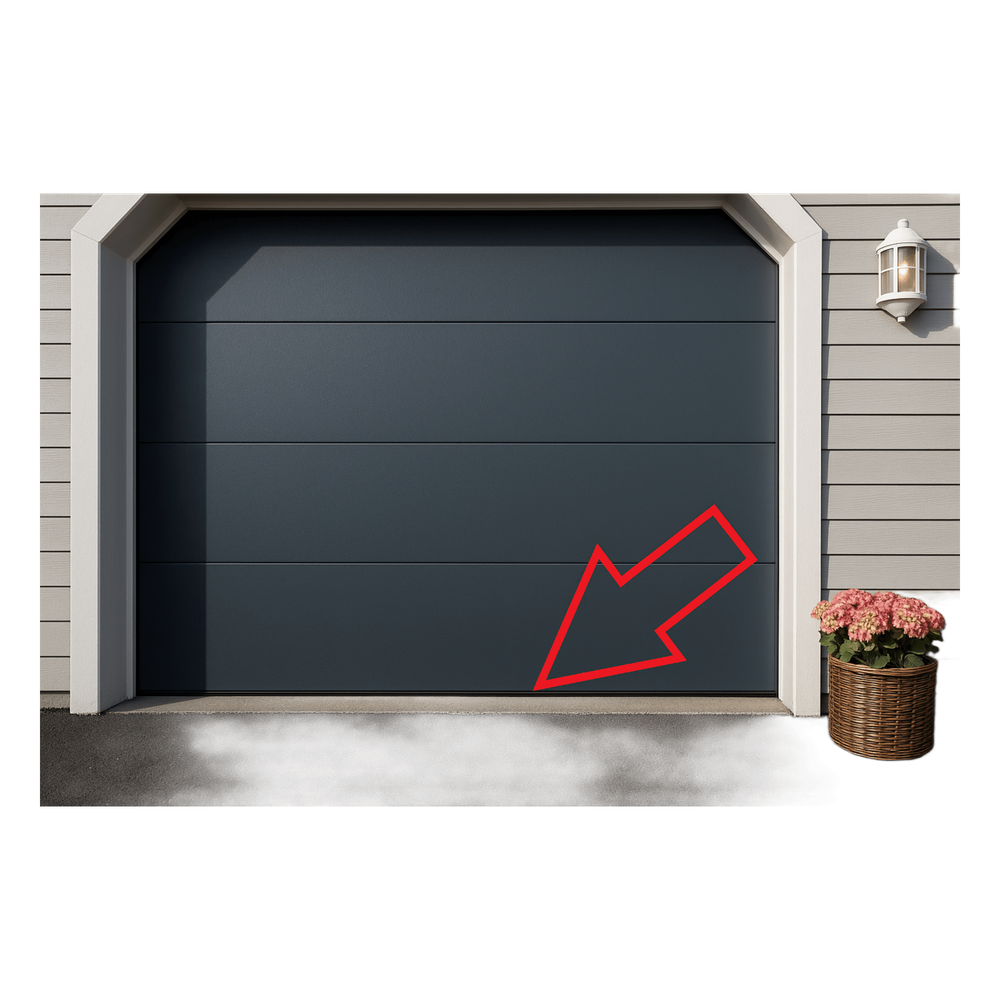 Sello Plastico Rigido y Flexible P/ Puertas D/ Garage D/ 8 Pies D/ Ancho