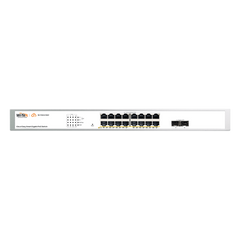 Switch Administrable PoE  / 16 puertos PoE af/at Gigabit /  2 x SFP Gigabit / Administración Cloud Gratuita / Presupuesto 240 W