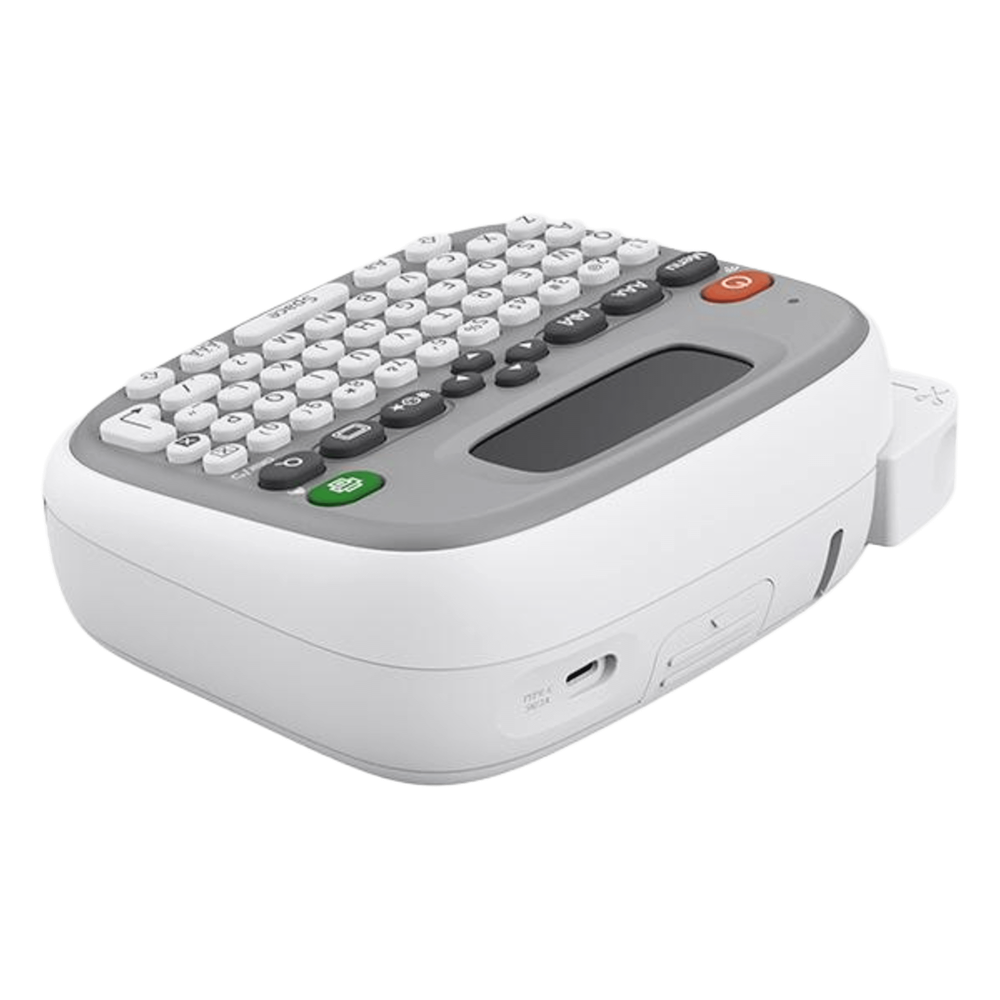 Impresora de Etiquetas Portátil / Térmica 203 ppp / Bluetooth / Pantalla LCD / QWERTY + App / 10 mm Ancho / USB-C / Batería AAA