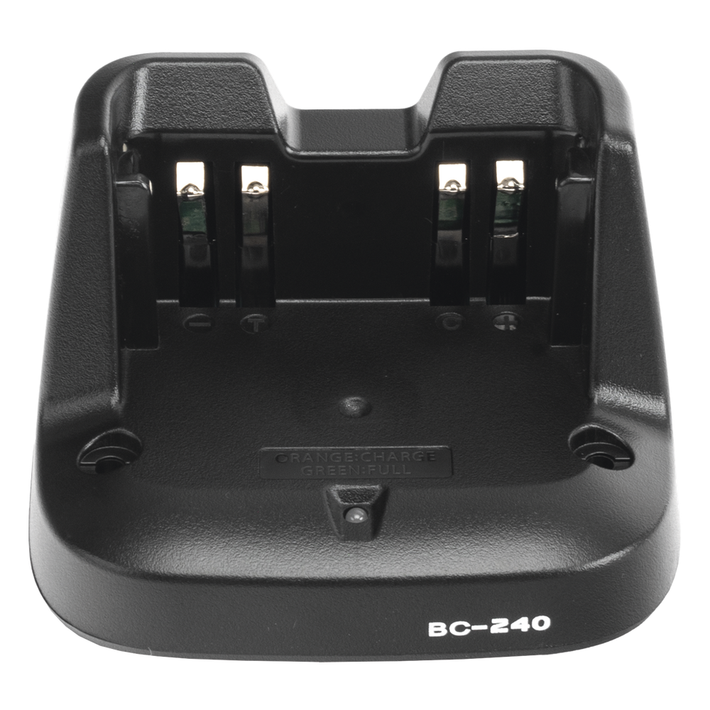 Cargador Rápido de Escritorio / Carga en 2.2 Horas / LED Multicolor / Protecciones de Voltaje y Temperatura / Para Batería TXBP298 y Radios ICOM IC-F3003/4003