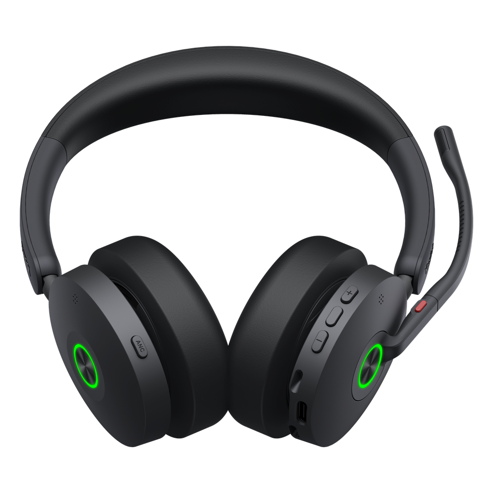 Auriculares estéreo Yealink BH74 edición UC / Bluetooth 5.3 con adaptador USB C&A / Cancelación activa de ruido / 6 micrófonos