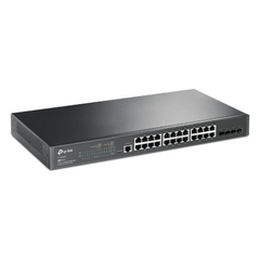 Switch Omada SDN Administrable / 24 puertos Gigabit y 4 puertos SFP / Funciones sFlow, QinQ y QoS / Administración centralizada OMADA