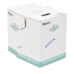 Bobina de Cable UTP 305 Metros (1000 Pies) de Cobre, TX6000™ PanNet, Reelex, Azul, Categoría 6 Mejorado (23 AWG), PVC (CMR, Riser), de 4 Pares
