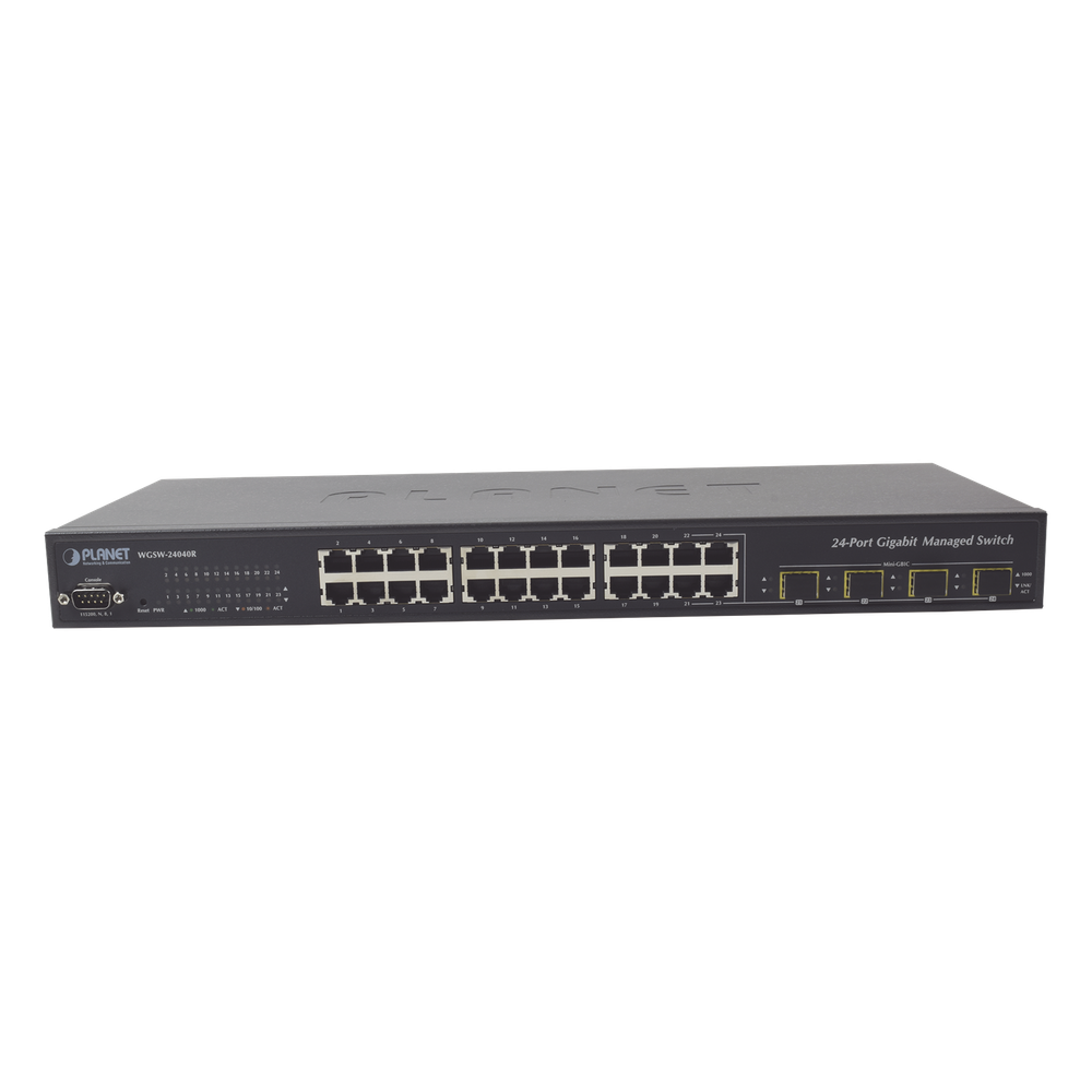 Switch Administrable L2+ 24 puertos 10/100/1000 Mbps, 4 Puertos Combo SFP
