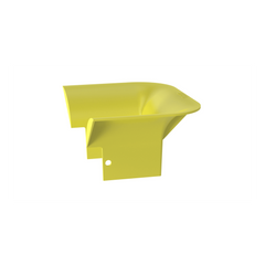 Accesorio de Control de Radio de Curvatura, Para Bajadas de Cable con Canaletas FiberRunner 4x4, Color Amarillo