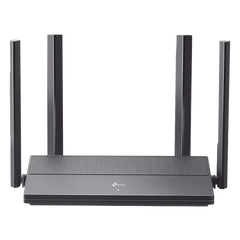 Router WiFi 6 AX 1500 Mbps / MU-MIMO 2X2 y OFDMA / 1 Puerto WAN Gigabit / 3 Puertos LAN Gigabit / Soporta IPV6 y TR-069 / 4 Antenas Beamforming / Seguridad WiFi WPA3