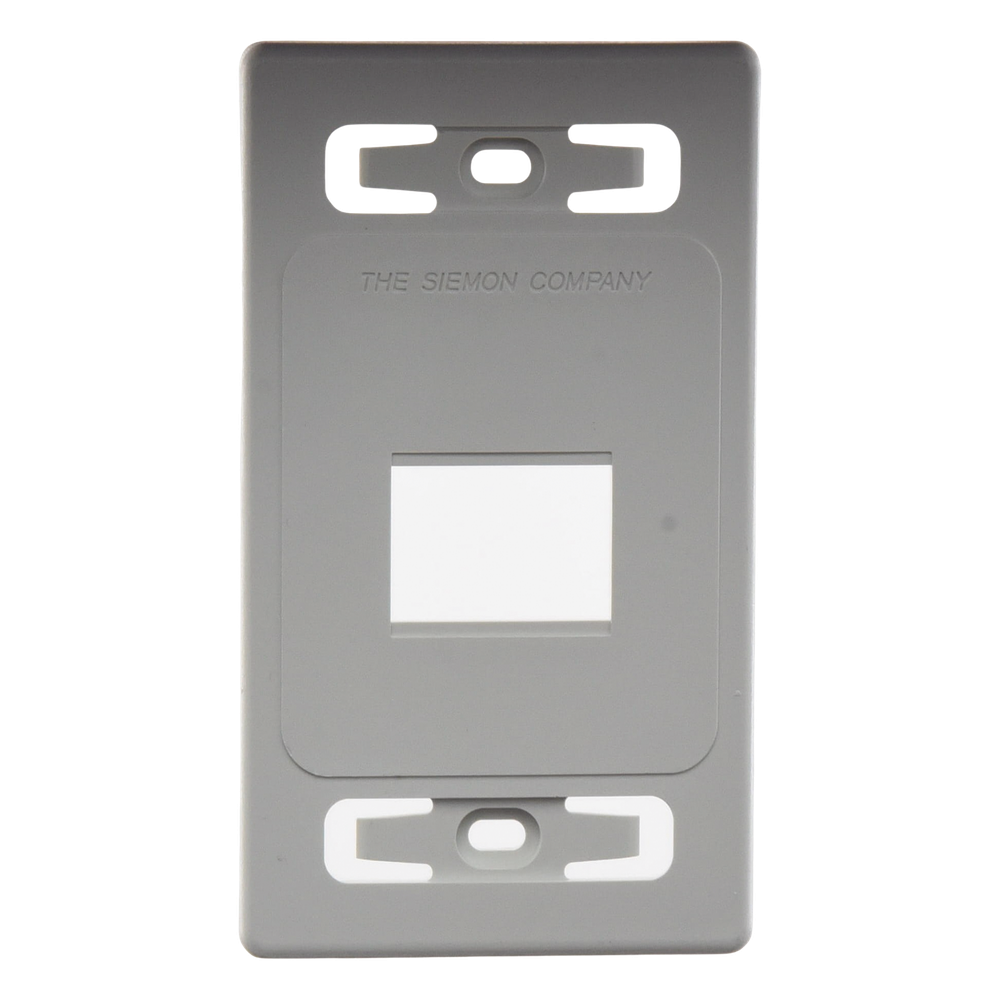 Placa de Pared Modular MAX, de 2 Salidas, Color Blanco