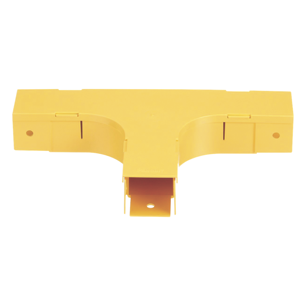 Accesorio en T Horizontal, Con Ángulos a 90º, Para Canaletas FiberRunner™ 2X2, Color Amarillo