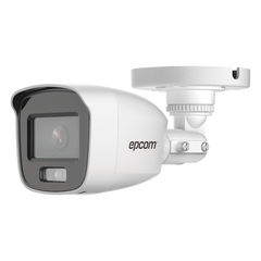 [Dual Light + ColorVu] Bala TURBOHD 3K / 20 mts IR + 20 mts luz blanca / Lente 2.8 (105° de Visión) / Exterior IP66 / Audio por Coaxitron / TVI-AHD-CVI-CVBS / Metal / Smart-Hybrid light