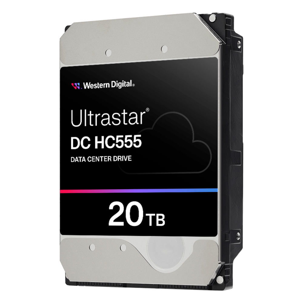 Disco Duro Empresarial WD Ultrastar HC555 / 20TB / SATA 6Gb/s / 7200 RPM / HelioSeal / ePMR / CMR