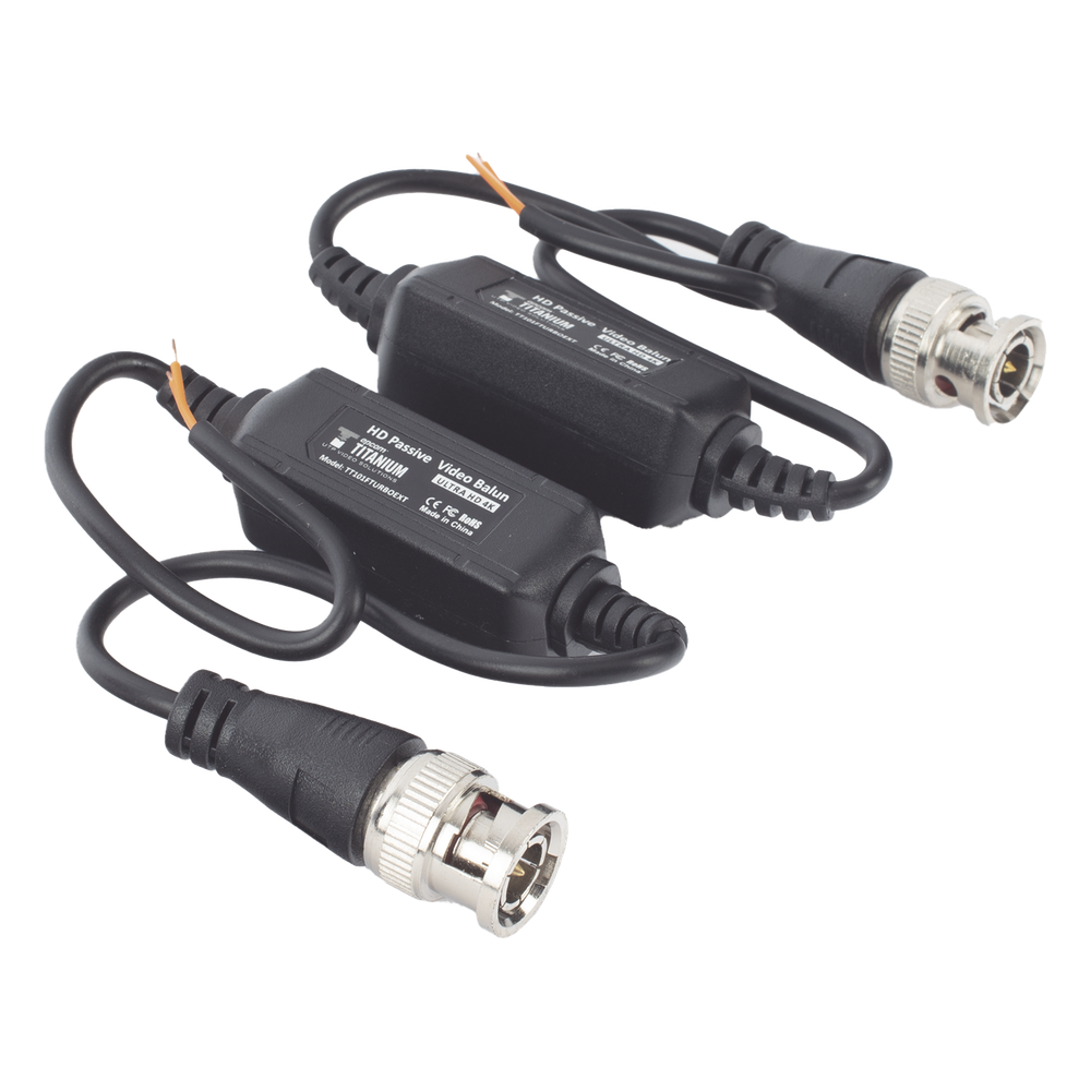 Kit de Transceptores (Baluns) para EXTERIOR TurboHD Hasta 4K HD-TVI / HD-CVI / AHD / CVBS / COAXITRON / AUDIO POR COAXITRON  / Menu OSD / CONECTORES 100% COBRE / Con Cable RF Blindado. Distancia de hasta 200 m en 4K. Calidad PREMIUM