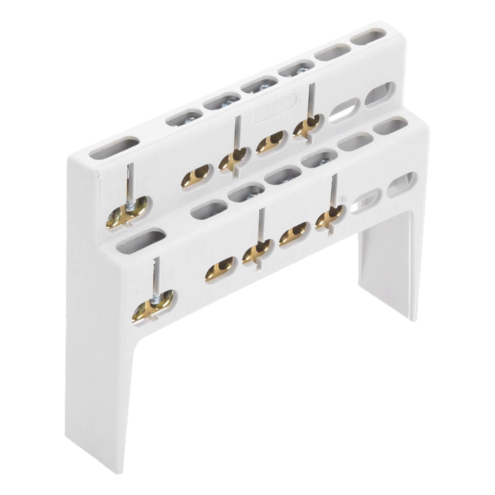 Soporte + Barra de Conexion (8 MOD) (8+2 ENTR.) IP40