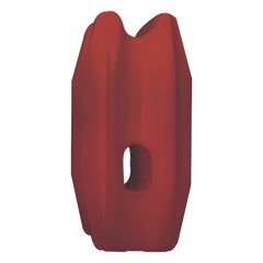 Aislador de Esquina Rojo para Cercos Eléctricos / 18 kV / Resinas Vírgenes / Resistencia 7.5-10.2 kg / Anti UV / 66 mm x 31.6 mm