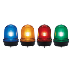 LED con patrones fijo/intermitente, estroboscópico y simulación rotatorio, Color Rojo de 12-24 VCD