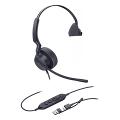 Auriculares Yealink UH42 Mono con cancelación de ruido por USB-C/A e indicador de ocupado, plug and play