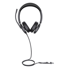 Auriculares Yealink UH48 Dual con cancelación de ruido activa por IA para Microsoft Teams, USB-C/A e indicador de ocupado