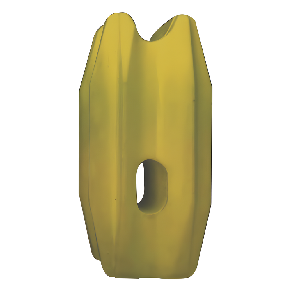 Aislador de Esquina Amarillo para Cercos Eléctricos / 18 kV / Resinas Vírgenes / Resistencia 7.5-10.2 kg / Anti UV / 66 mm x 31.6 mm