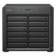 Unidad de Expansión Synology DX1222 | 12 Bahías para HDD/SSD SATA 3.5" o 2.5" | Intercambio en Caliente | Puerto Mini-SAS HD | Garantía de 5 Años.
