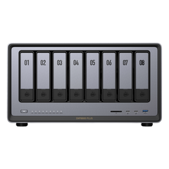 NAS UGREEN NASync DXP8800 Plus / Intel Core i5-1235U 10 Núcleos / 8 Bahías SATA + 2 M.2 NVMe / 2 Puertos 10GbE / Thunderbolt 4 / HDMI 8K / DDR5 Expandible 64GB / PCIe 4.0 x4