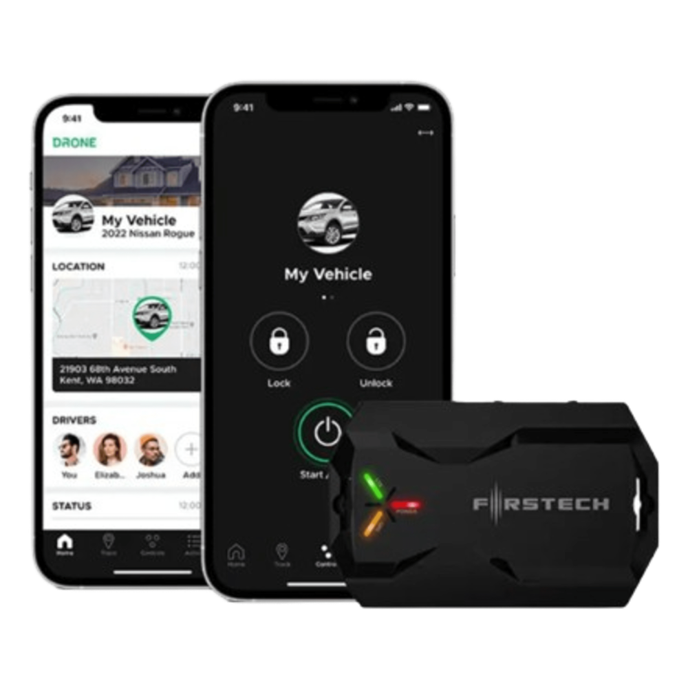 (MONITOREO en APP) Kit de Alarma Vehicular Profesional de 2 vías y control LCD con modulo CM2500 Incluye  GPS X1-MAX LTE