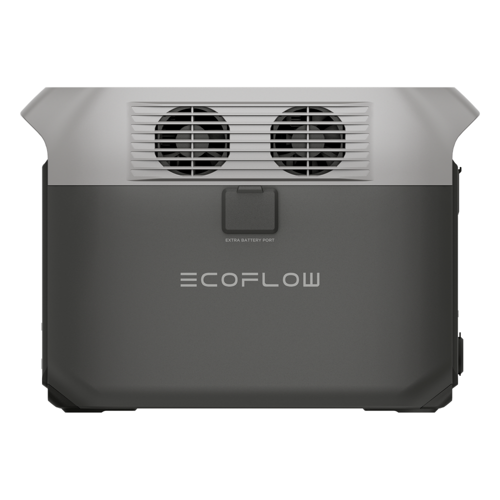 Estación de Energía Portátil Delta 3 1536Wh Litio LFP / 6 AC 1800 W (Max. 3600W) / 2 USB-C 100W / Capacidad para Aumentar Respaldo / Cargador de Coche 10A a 12.6V / Conectividad WiFi y Bluetooth (App) / Carga Solar 500W Max.