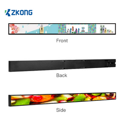 Display Electrónico de Estantes 23.1 Pulgadas ZKL231 / LCD Estirado 1920x158 / Android 4.4.2 / Brillo 400 Nits / Wi-Fi Dual Band / MicroUSB y Type-C / Consumo Máximo 45W / Certificaciones Internacionales