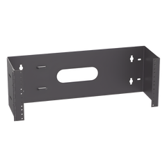 Rack Abierto de Instalación en Pared con Bisagras, Profundidad de 159 mm, 19 in de Ancho, 4 UR, Color Negro