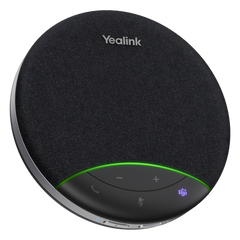 Yealink SP92, altavoz portátil con micrófono integrado, Bluetooth 5.3 con adaptador USB-C/A, alcance de captación de voz de 4 m, 20 horas de conversación, cancelación de ruido con IA.