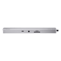 Dock Multipuerto USB-C | 11 en 1 | 8K Single o Dual 4K | PD 100W | USB 3.2 Gen 1 | Ethernet Gigabit | SD MicroSD | Aluminio
