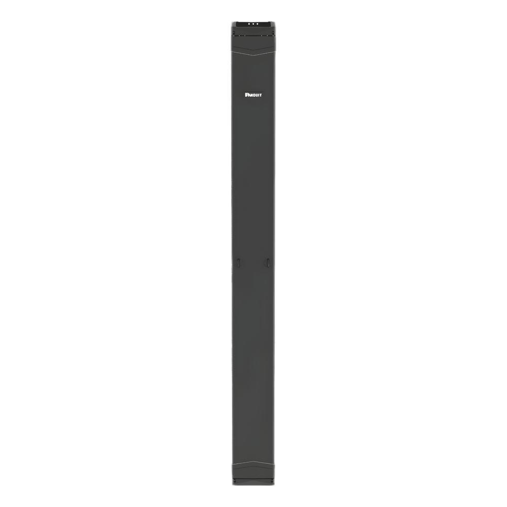 Organizador Vertical PatchRunner™, Sencillo (Solo Frontal), Para Rack Abierto de 45 Unidades, 8 in de Ancho, Color Negro