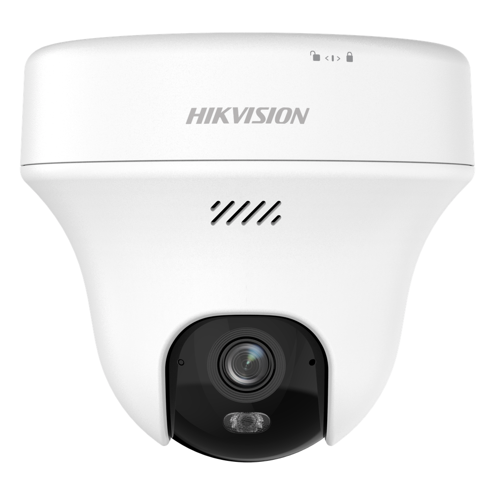 Turret PT IP 3 Megapixel (2K) Megapixel / Lente 2.8 mm / Dual Light (10 mts IR + 10 mts Luz Blanca) / Wi-Fi 6 / Interior / ACUSENSE / dWDR  / H.265 / Audio Bidireccional (Micrófono y Bocina) / 5 VCD