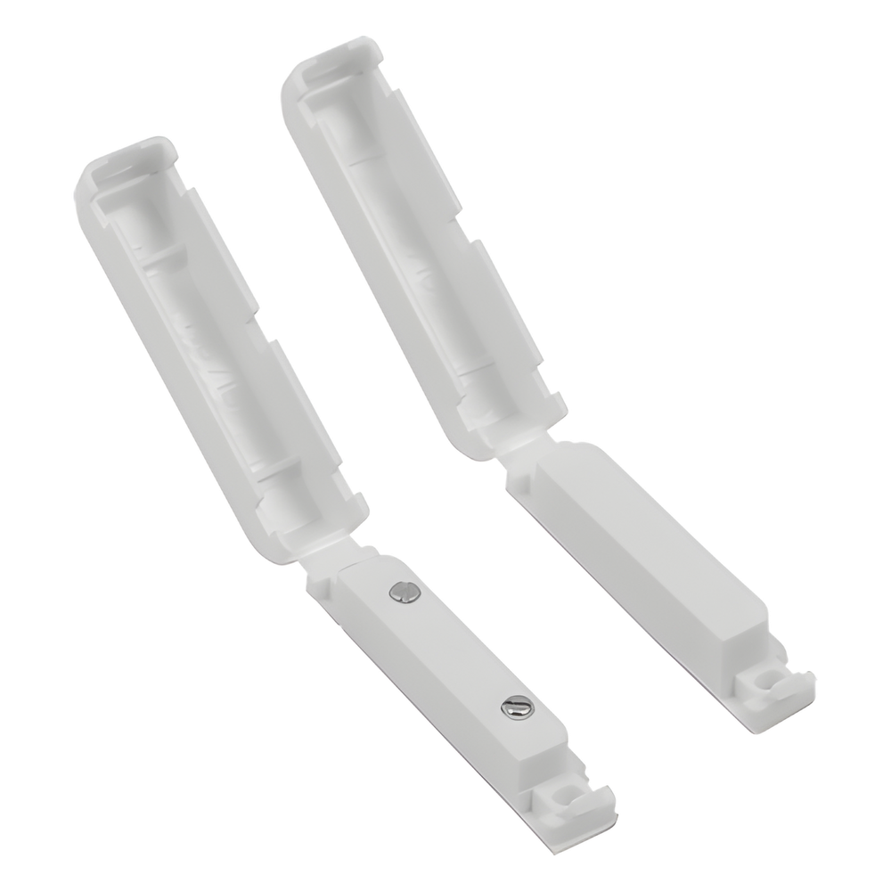 Contacto magnético de superficie con tapa articulada para puertas y ventanas