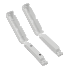 Contacto magnético de superficie con tapa articulada para puertas y ventanas