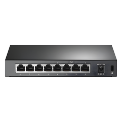 Switch PoE+ No Administrable / De Escritorio 8 puertos 10/100 Mbps / 4 puertos PoE af/at Inteligente / Presupuesto 66 W / Hasta 250 metros