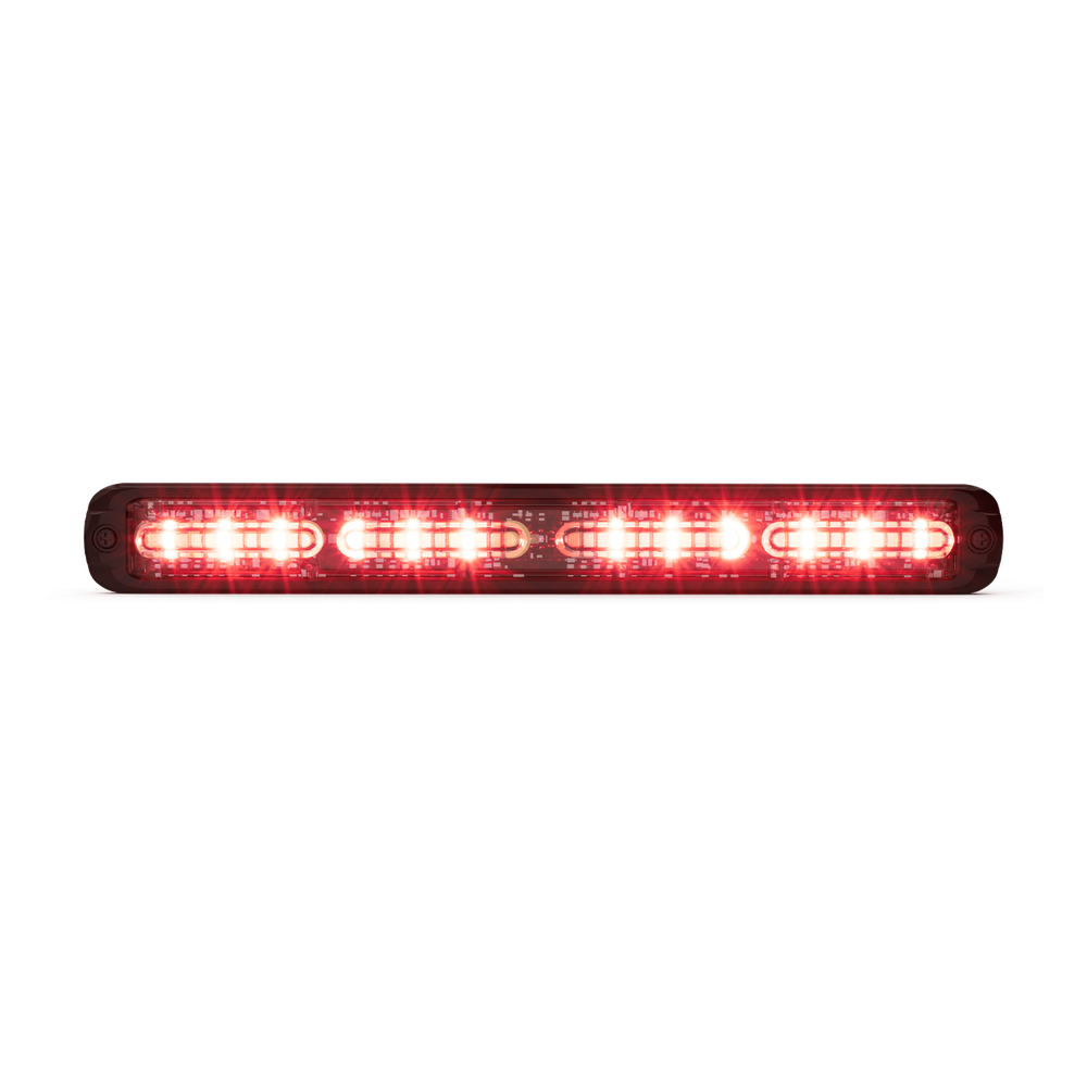 Luz de Advertencia Giga Thin de 48 LED, Quadcolor Rojo/Azul/Ambar/Blanco ,11 Pulgadas, Con Funcionalidad de Director de Trafico