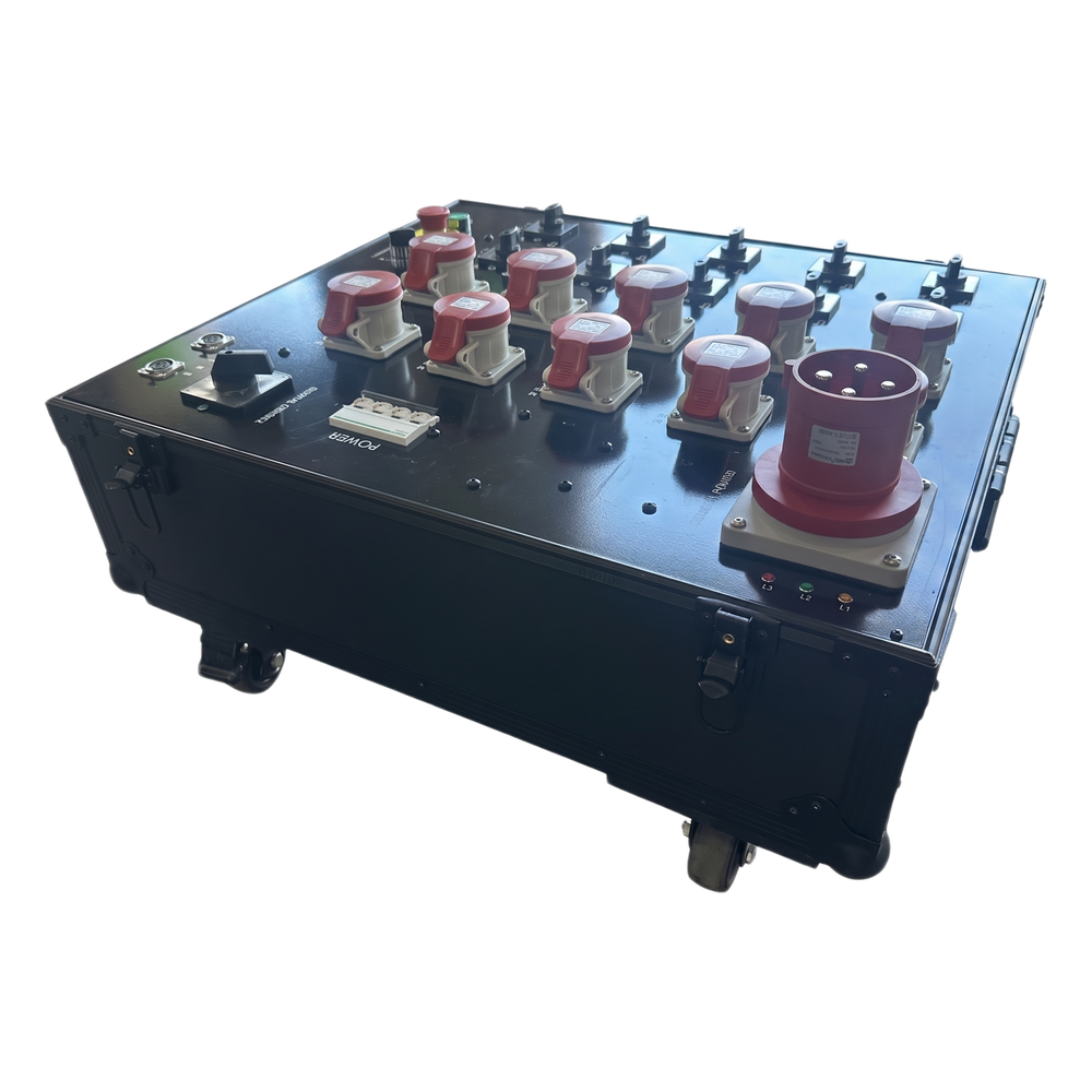Controlador de Polipastos 10 Vías | Control Directo Trifásico 110V | Rack Touring Grade