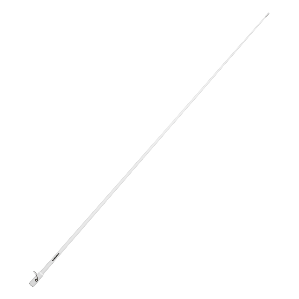 Antena Marina VHF SHAKESPEARE 5206-N / Fibra de Vidrio / 6 dB / 50 W / Cable RG-58 4.5 m (15 ft) / Base de Nylon / 2.4 m (7.9 ft) / Banda Marina VHF
