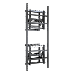 Soporte Estructural Modular para Pantallas | Altura Ajustable de 200 mm a 1600 mm | Ancho 600 mm | Profundidad 134 mm a 300 mm | Diseño Metálico| Compatible con Diferentes Tamaños de Pantallas |Soporta Formato Horizontal y Vertical.
