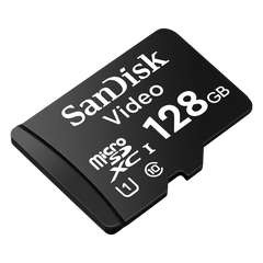 Memoria microSD SanDisk 128GB / Alta Resistencia / Videovigilancia / Clase 10