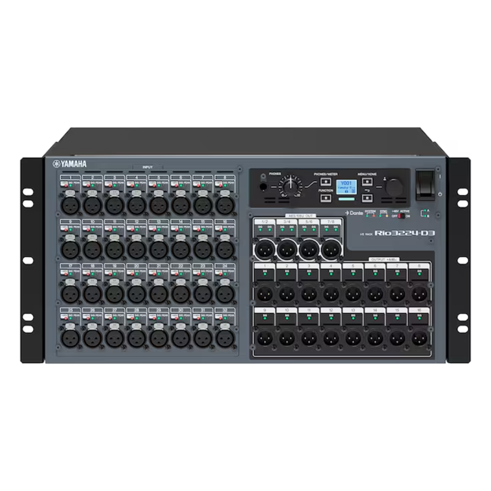 RACK DE EXPANSION E/S PARA CONSOLA DE AUDIO 32 IN X 24 OUT, DANTE