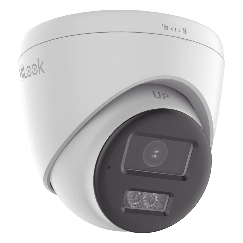 [Audio Bidireccional + Dual Light + ColorVu] Turret TURBOHD 2 Megapixel (1080p) / Lente 2.8 mm / 40 mts IR EXIR + 40 mts Luz Blanca / Micrófono y Bocina Integrado / Exterior IP67 / dWDR