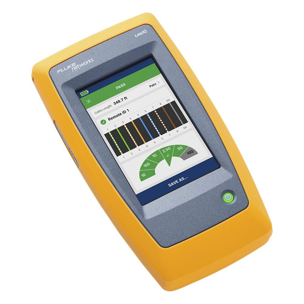 Kit Avanzado de Calificador de Red LinkIQ, Para Verificar Rendimiento de Cableado Hasta 10Gbps Basado en Frecuencia, con Pantalla Multitáctil a Color